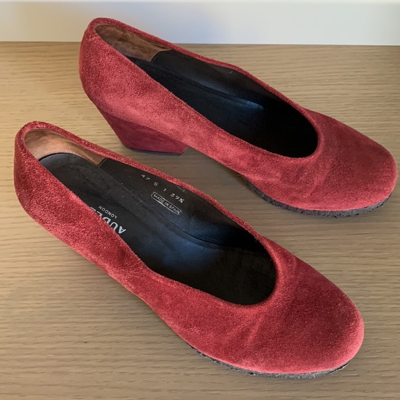 Medium heel Audley London Shoes Size 39.5 Made in Spain - Picture 11 of 13